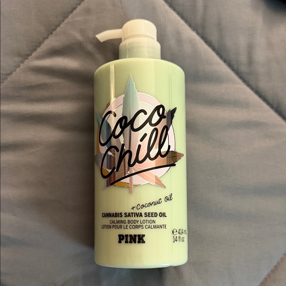 PINK Victoria's Secret Coco Chill Body Lotion - Light Green